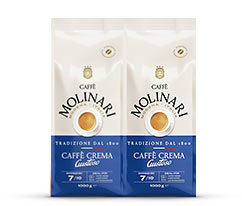 Caffè Molinari Caffè Crema Gustoso - 2x 1 kg Ganze Bohne