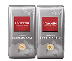 Piacetto Espresso Tradizionale - 2x1 kg Ganze Bohne