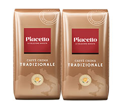 Piacetto Caffè Crema Tradizionale - 2x 1 kg Ganze Bohne