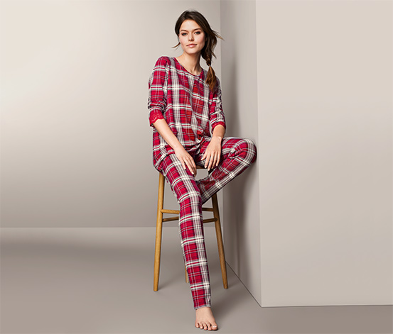 Pyjama mit Spitzenbesatz online bestellen bei Tchibo 600844