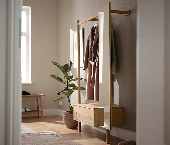 Onderhoudbaar dynamisch Boekwinkel Garderobe mit Spiegel online bestellen bei Tchibo 631229