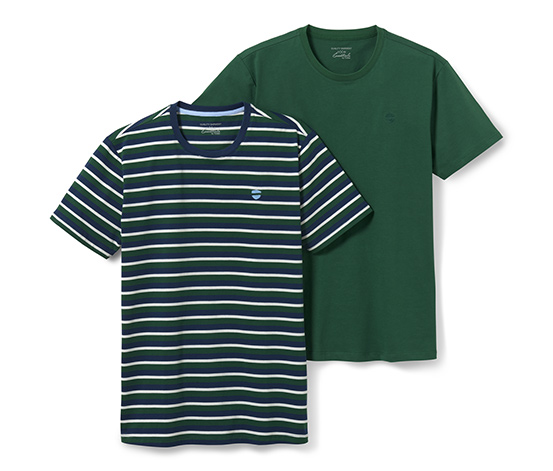 2 T-Shirts mit Rundhalsausschnitt online bestellen bei Tchibo 655071