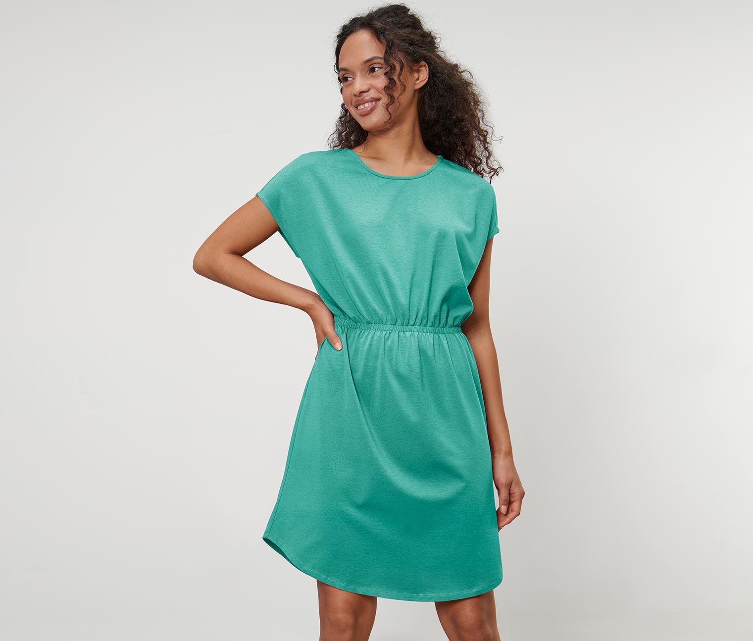 Jersey-Kleid, mintgrün online bestellen bei Tchibo 674461